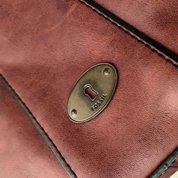 Fossil Vintage Re-issue Leather Brown large tote bag - Picture 10 of 12